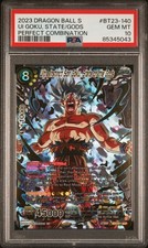 2023 DRAGON BALL SUPER CARD GAME #BT23-140 UI GOKU STATE/GODS SECRET RARE PSA 10