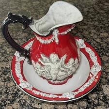 Antico set brocca e ciotola