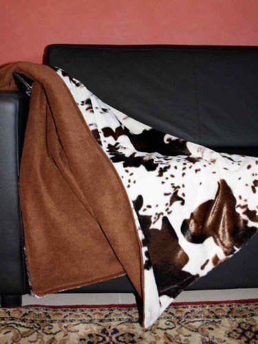 Coperta pile animalier - , letto