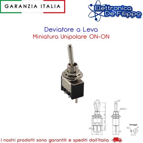Deviatore leva miniatura - deviatore,