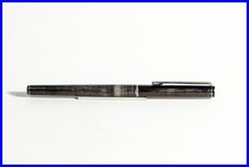 VINTAGE Rollerball In Acciaio MONTBLANC VIP In Metallo NERO Circa 1982