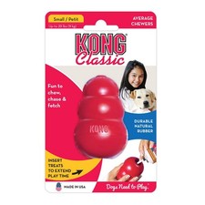 Kong Classic S, Rosso - Masticabili IN Gomma Naturale per Cani Gioco per Cane