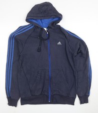 Felpa Adidas uomo blu con