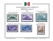 6  FRANCOBOLLI  - TRIESTE zona