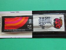 REFILL PENNA BIC CLIC BLU PUNTA MEDIA ANNI 70 FABBRICATO A MILFORD USA