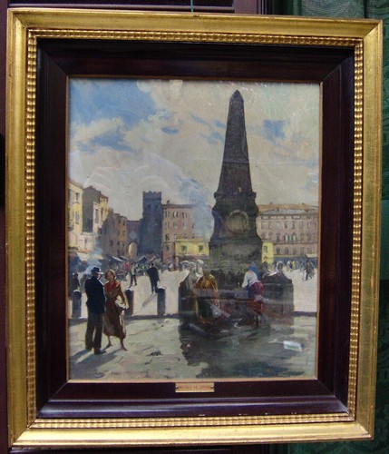 Dipinto napoli piazza - dipinto, mercato