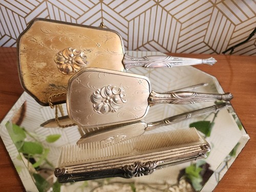Specchio vintage vanity - specchio, oro