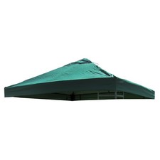 Ricambio universale tetto gazebo 3x3 m. colore verde PVC rivestito impermeabile