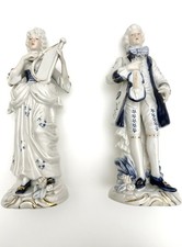 Coppia Statuine Porcellana