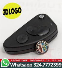 🔝*IL PIU' VENDUTO* Guscio Chiave Alfa Romeo GT 146 156 166 Brera+Logo3D