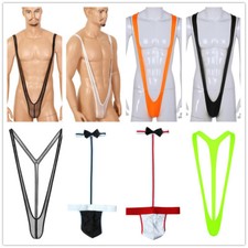 Costume intimo uomo elasticizzato aperto mankini rete jock strap perizoma body