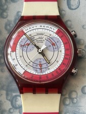 Swatch Chrono Navy Berry Anni