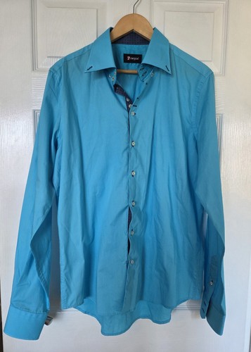 7camicie camicia uomo blu con - camicia,