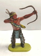Soldatino cromoplasto Tipo Landi anni 60 Indiano con Arco