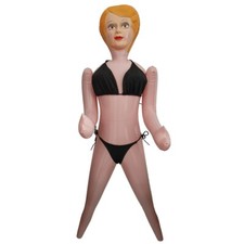 Bambola gonfiabile 59" per scherzi festa addio al celibato Halloween compleanno bavaglio regalo
