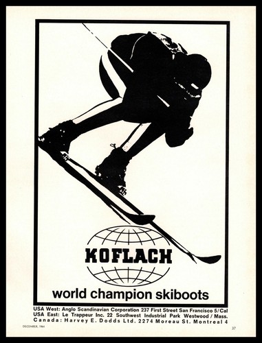 1964 koflach champion skiboots - koflach,