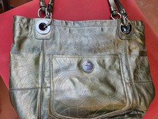 Borsa media Coach in pelle