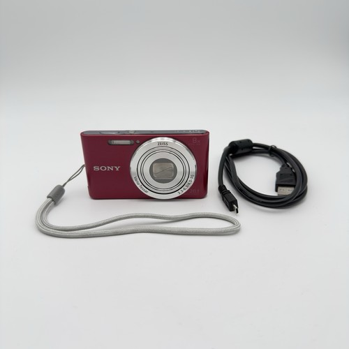 Sony cyber shot dsc - cyber-shot, rosso