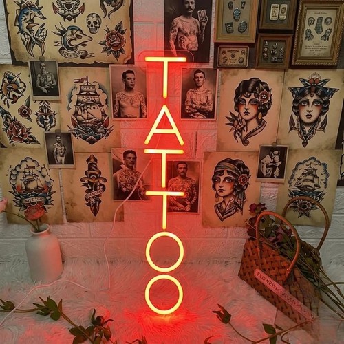 Insegna neon studio tatuaggi - insegna,