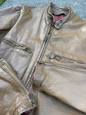 Giacca pelle moto vintage anni