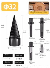 Punte per macchina spaccalegna e frantumatrice (4 diverse aste di collegamento macchina)