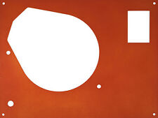 Piastra di copertura face plate per Thorens TD 145 a 166 per bracci SME arancione metallizzato