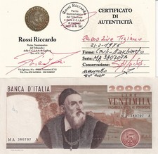 20000 LIRE TIZIANO 21-2-1975   PERIZIATA SPL/qSUP