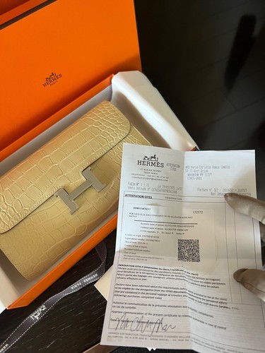 Hermès autentico portafoglio - hermès,