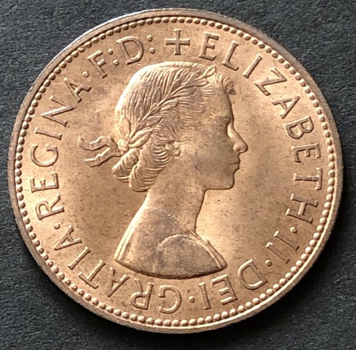 1966 penny one coin - -,