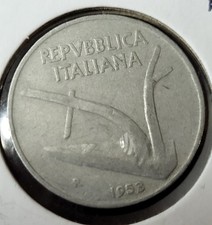 Italy 10 Lire 1953 Coin