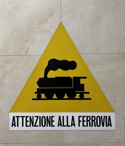 Cartello ferroviario insegna - cartello,