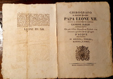 17713-STATO PONTIFICIO, BOLOGNA, OGGETTI D' ACQUE NELLE PROVINCIE, CARD. ALBANI
