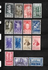 ITALIA REGNO, Augusto, Pacinotti, Galvani, Accademia 15 USATI 1937 1934 1931 lot