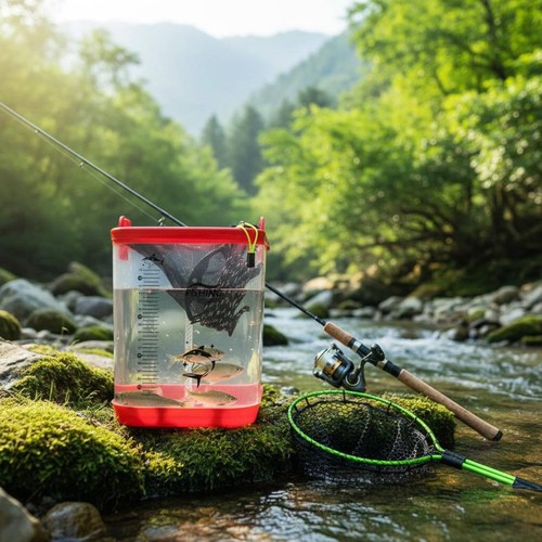 Secchio pesca pieghevole - da,