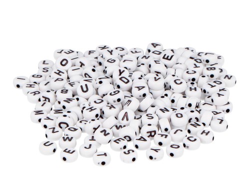 Perline plastica rotonde - perline,