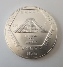 MEXICO  10 PESOS 1994 PIRAMIDE