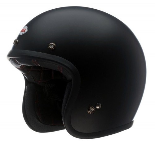 Casco moto mezzo - mezzo, nero