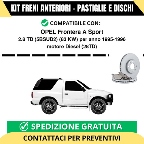 Kit freni anteriori - kit,