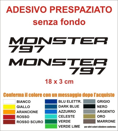 Adesivi ducati monster - adesivi, 797