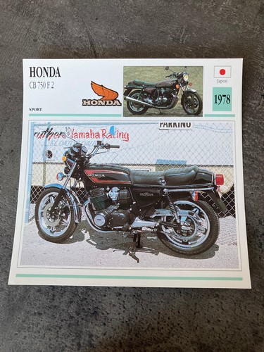 Carte fiche moto collection - carte,