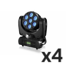 4x BEHRINGER MH710 TESTE MOBILI WASH LED RGBW DJ KARAOKE BEAM TEATRO DMX 512 4PZ