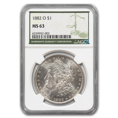 1882 morgan dollar 63 ngc - dollar,
