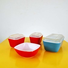 contenitori da frigorifero vintage pyrex 4 pezzi