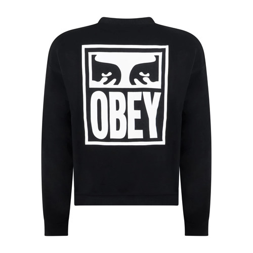Obey felpa nera eyes - obey, icon