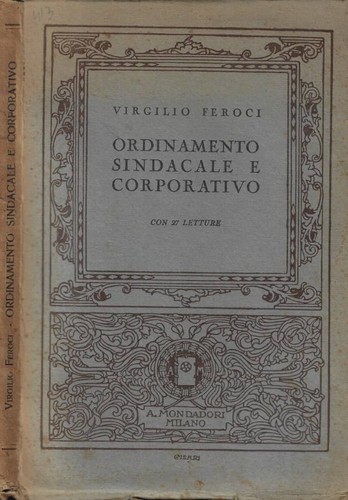 Ordinamento sindacale - , e