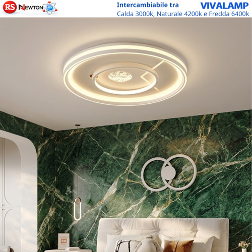 Plafoniera led 72w rotonda - led,