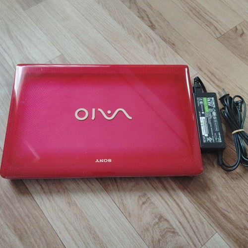Sony vaio red laptop with - vaio,