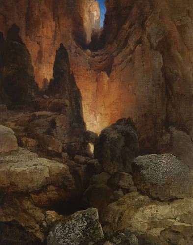 Thomas moran side canyon - thomas,