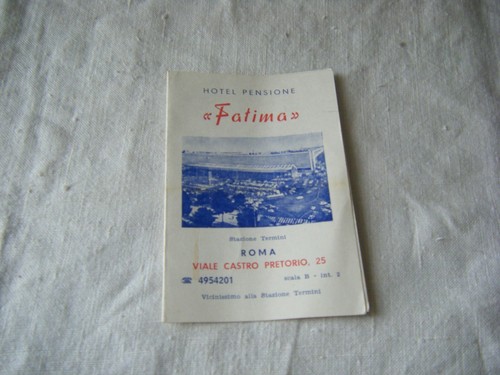 Vintage leaflet card hotel - leaflet/card,,