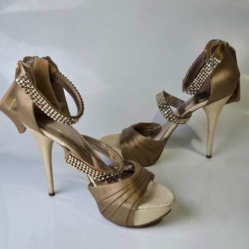 Sandali donna oro - con, strass
